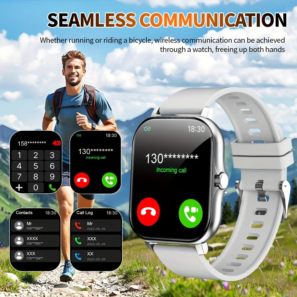 G.L Wear Smartwatch with 1.83-Inch HD Display, Bluetooth Calling, and Heart Rate Activity Tracking - Ideal Gift for Men and Women