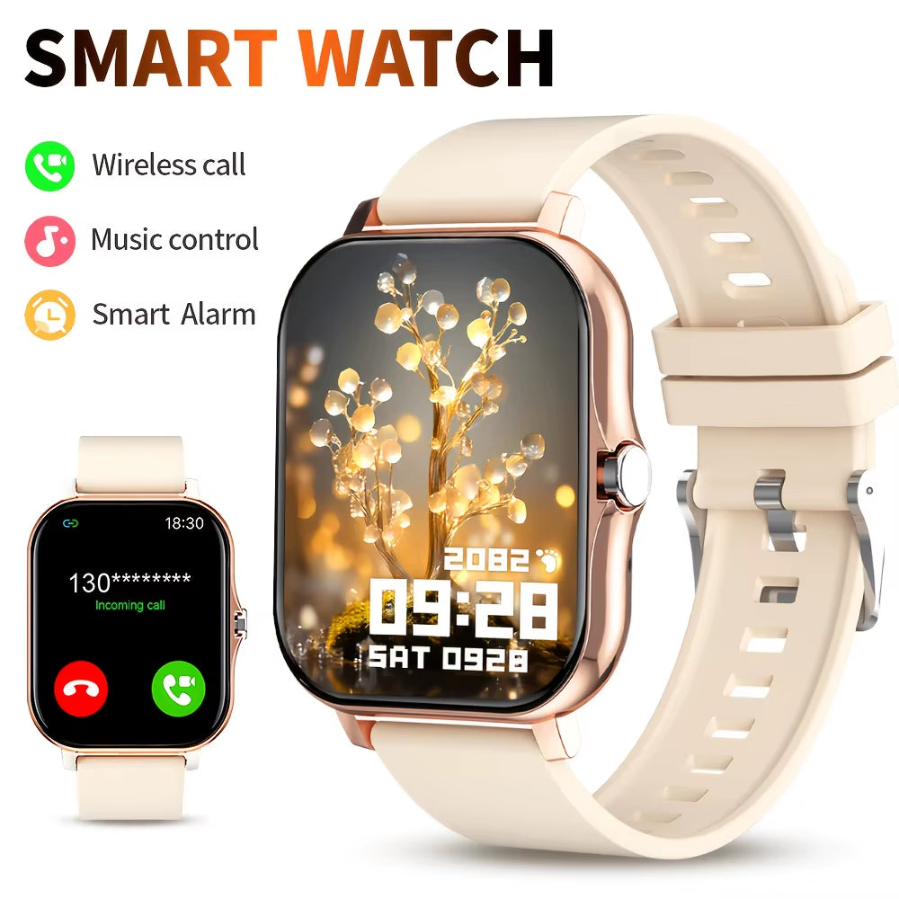 G.L Wear Smartwatch with 1.83-Inch HD Display, Bluetooth Calling, and Heart Rate Activity Tracking - Ideal Gift for Men and Women